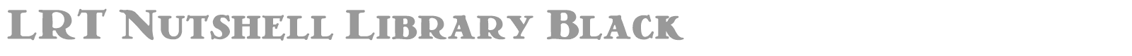 LRT Nutshell Library font preview